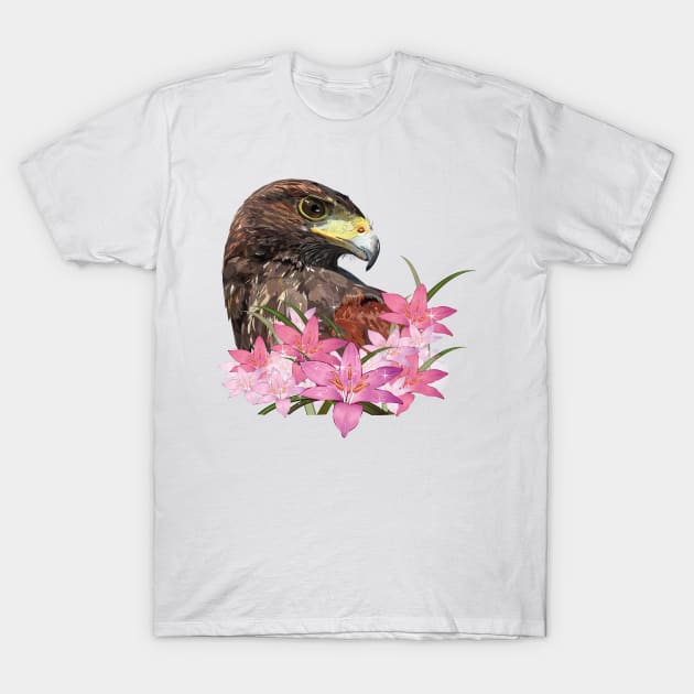 harris hawk T-Shirt by obscurite